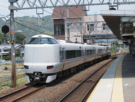 287系こうのとり回送 東海道本線島本駅