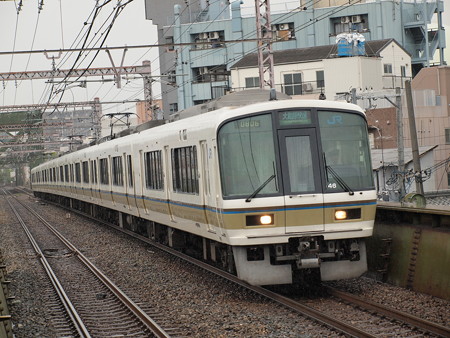 221系大和路快速 大阪環状線大正駅
