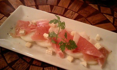 ポテトと生ハムのサラダ@Brasserie Cafe Bretagne