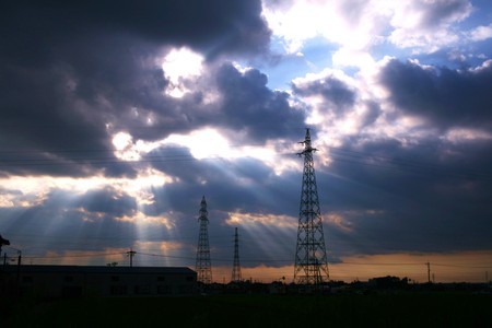 空から光のシャワー(1)