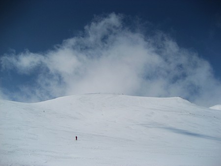 白銀の立山(4)　雲が面白い！