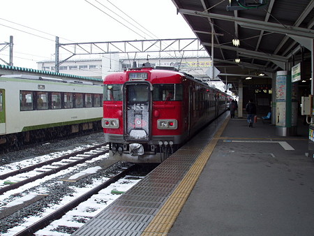 ４５５系（会津若松駅）
