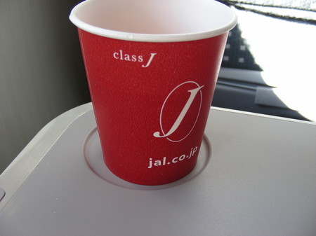 JALのクラスJのコップ