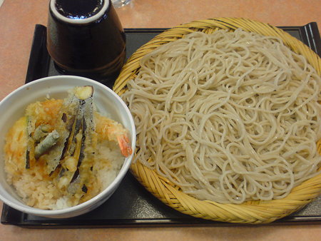 信州庵 味定天丼(そば大盛り)