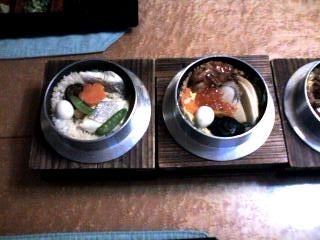鯛釜飯と五目釜飯