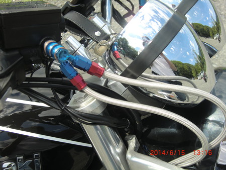 Zephyr1100　メッシュブレーキホース