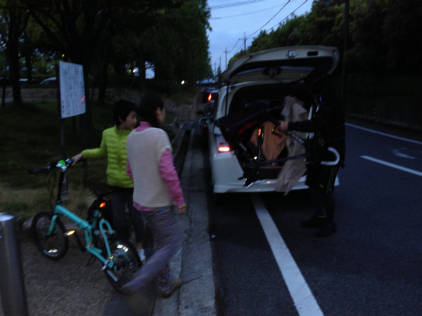 滋賀県大津市まで車で送ってもらい